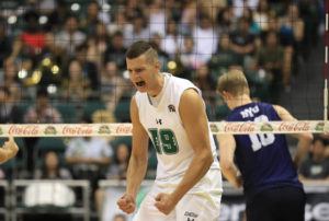 STAR-ADVERTISER / MARCH 5
                                Hawaii opposite Rado Parapunov became Hawaii men’s volleyball’s first conference player of the year since 2003.