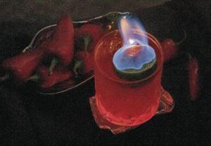CRAIG T. KOJIMA /CKOJIMA@STARADVERTISER.COM
                                Chandra Lucariello’s cocktail inspired by fire.