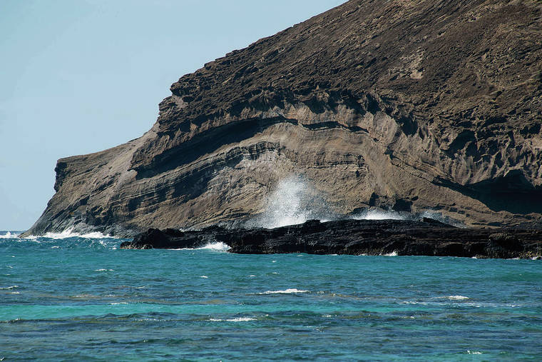 CRAIG T. KOJIMA / CKOJIMA@STARADVERTISER.COM
                                Visitors tend to stay away from swimming in the Witches Brew area of Hanauma Bay because the waves are rougher.