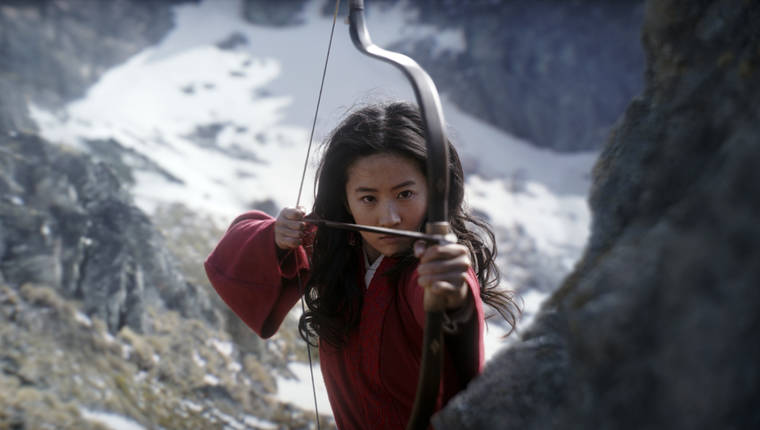 COURTESY DISNEY ENTERPRISES, INC.
                                Yifei Liu in the title role of “Mulan.”