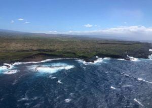 COURTESY U.S. COAST GUARD
                                This image shows the shoreline the Coast Guard scoured in search of a missing fisherman near Hawaii island’s Punaluu Beach on June 13.
