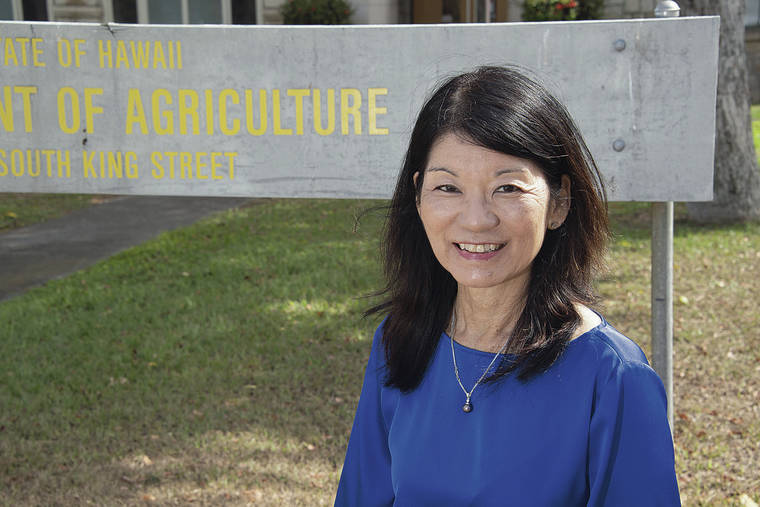 CRAIG T. KOJIMA / CKOJIMA@STARADVERTISER.COM
                                Phyllis Shimabukuro-Geiser, head of the Hawaii Board of Agriculture, hopes to build on the current demand for locally grown food.