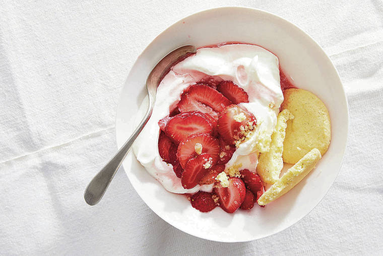 NEW YORK TIMES
                                Make a summery “shortcake” with crunchy cookies instead of soft biscuits.