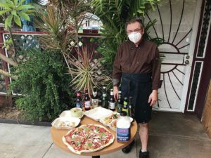 CARLY TRACY / SPECIAL TO THE STAR-ADVERTISER
                                Chef-owner Bernard Weber of Brigit & Bernard’s Garden Cafe in Kahului is cooking up a storm of Euro fare for diners who sit in his outdoor biergarten.