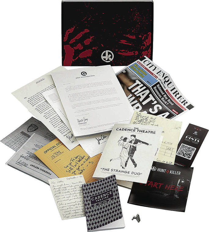 COURTESY HUNT A KILLER
                                The Hunt a Killer monthly subscription box service is an immersive mystery game that unfolds over a season of six “episodes” and is filled with twists, turns and real head-scratching puzzles.