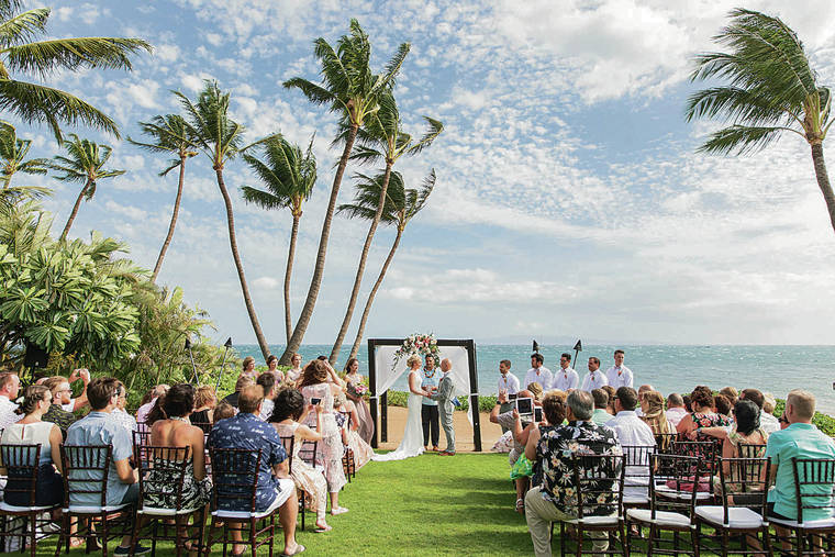 COURTESY KARMA HILL PHOTOGRAPHY
                                Karma Hill Photography says it has had to cancel 63 weddings so far. Customers don’t know when they can return to Maui and are opting to hold their weddings at home or other destinations such as Mexico, which opened June 1.