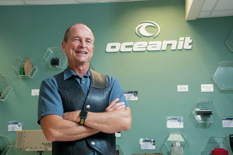 CRAIG T. KOJIMA / CKOJIMA@STARADVERTISER.COM
                                Patrick Sullivan, the forward-thinking founder of Oceanit, envisions how science and engineering can build a new economy.