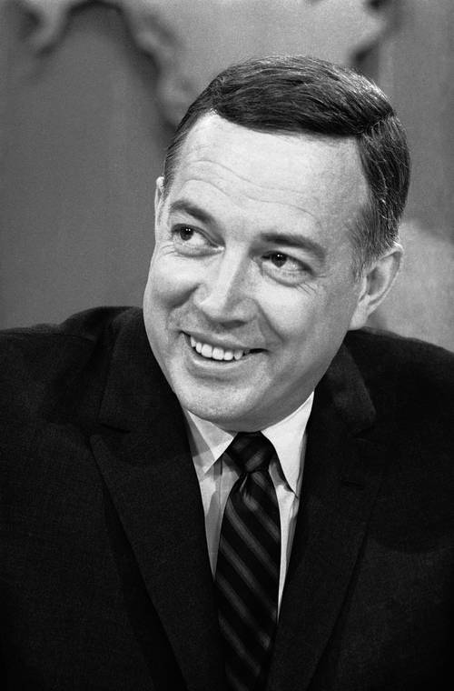 ASSOCIATED PRESS / March 10, 1966
                                Hugh Downs hosts the “Today”show on NBC in 1966.