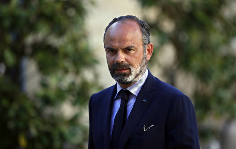THOMAS COEX, POOL VIA AP / MAY 20
                                French Prime Minister Edouard Philippe arrives for a meeting in Paris. A new French prime minister will be appointed on Friday to replace Edouard Philippe, who has resigned amid an expected government reshuffle, the French presidency announced.