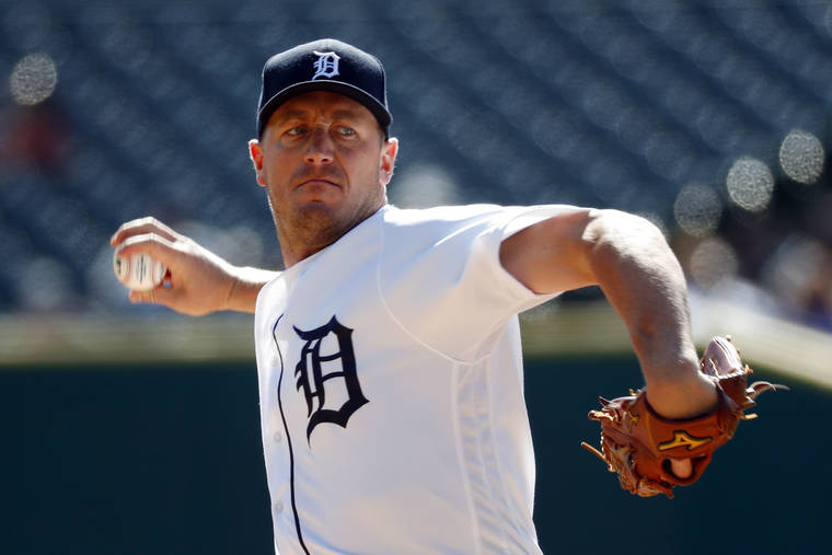 ASSOCIATED PRESS / SEPTEMBER 26, 2019
                                Detroit Tigers pitcher Jordan Zimmermann threw a pitch against the Minnesota Twins in the first inning of a baseball game in Detroit.