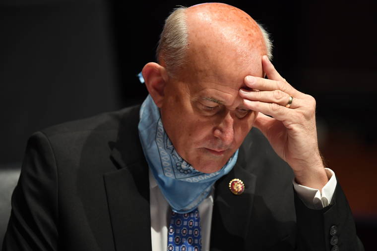 MATT MCCLAIN/THE WASHINGTON POST VIA ASSOCIATED PRESS
                                Rep. Louie Gohmert, R-Texas, studied notes during a House Judiciary Committee hearing on the oversight of the Department of Justice on Capitol Hill, Tuesday, in Washington.