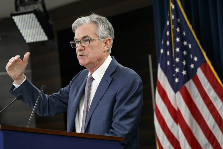 ASSOCIATED PRESS
                                Federal Reserve Chair Jerome Powell speaks during a news conference in Washington in March. Federal Reserve officials are grappling this week with the timing and scope of their next policy moves at a time when the raging viral pandemic has weakened the U.S. economy.