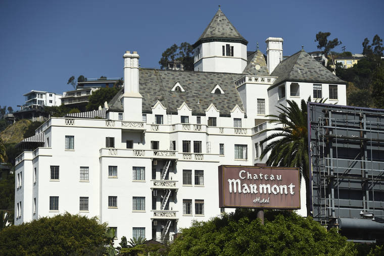 ASSOCIATED PRESS
                                The Chateau Marmont Hotel is pictured, Wednesday, July 29, 2020, in Los Angeles. A Hollywood hotspot for nearly a century, it will be converted into a members-only hotel over the next year.