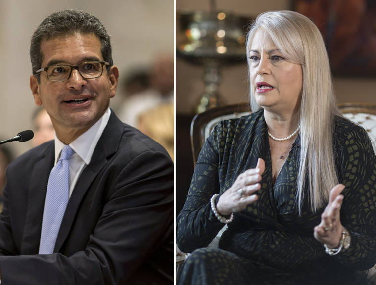 ASSOCIATED PRESS
                                This combo of two file photos shows Pedro Pierluisi, left and Wanda Vazquez in San Juan, Puerto Rico.