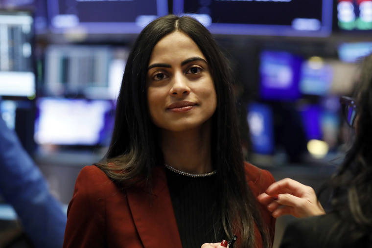 ASSOCIATED PRESS
                                Dhivya Suryadevara, executive vice president and Chief Financial Officer of General Motors, visits the trading floor of the New York Stock Exchange in February. Suryadevara is leaving the automaker for the same position at Silicon Valley’s hottest startup, the software and mobile payment company Stripe.