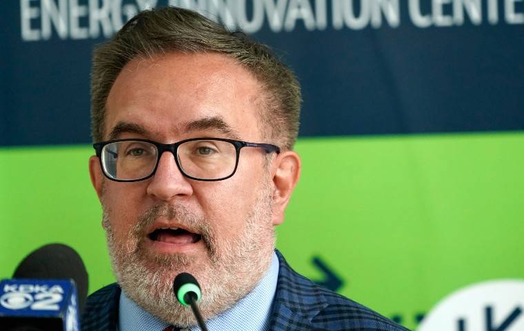 ASSOCIATED PRESS
                                Andrew Wheeler, the EPA Administrator, spoke about the rollback of the 2016 methane emissions rules to undo Obama-era rules designed to limit greenhouse gas emissions from oil and gas fields and pipelines at the Energy Innovation Center, Thursday, in Pittsburgh.