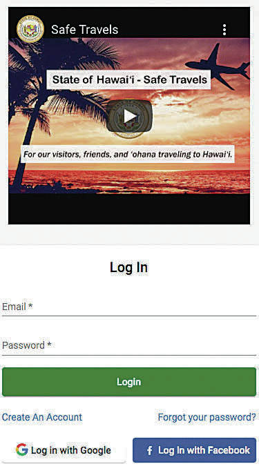 safe travel hawaii log in , travel to hawaii covid test