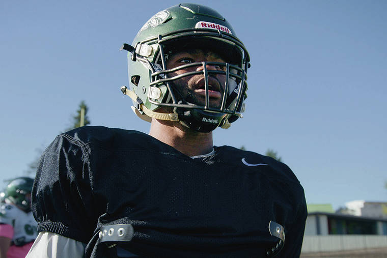 COURTESY NETFLIX
                                University of Hawaii receiver Dior Scott’s journey at Laney College was among the most compelling storylines of Netflix’s fifth season of “Last Chance U.” Scott joined the Rainbow Warriors as a walk-on in January.