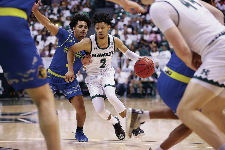 ANDREW LEE / FEB. 29
                                Hawaii’s Justin Webster enters his sophomore year with the most experience among UH guards.