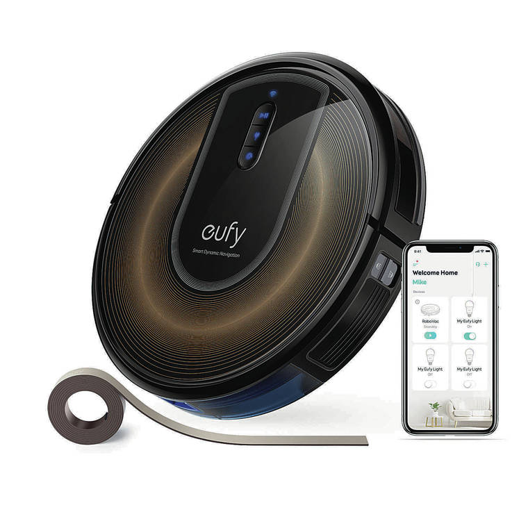 COURTESY EUFY
                                The eufy G30 Edge Robovac is a big improvement over the earlier generations of the Roomba.