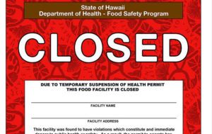 State Health Department closes Maui restaurant due to cockroaches, food safety violations