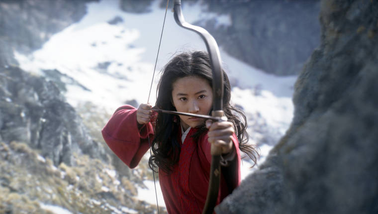JASIN BOLAND/DISNEY VIA AP
                                This image released by Disney shows Yifei Liu in the title role of “Mulan.”