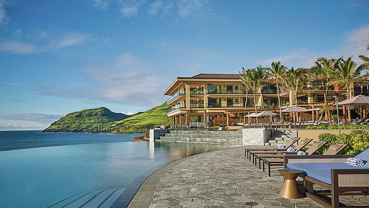 COURTESY HOKUALA — A TIMBERS RESORT ON KAUAI The pool area of Hokuala — A Timbers Resort on Kauai.