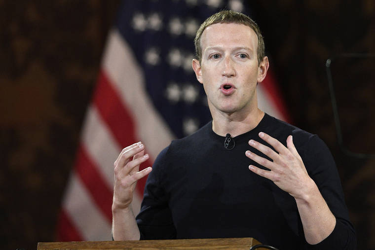 ASSOCIATED PRESS
                                Facebook CEO Mark Zuckerberg speaks at Georgetown University, in Washington, in 2019.
