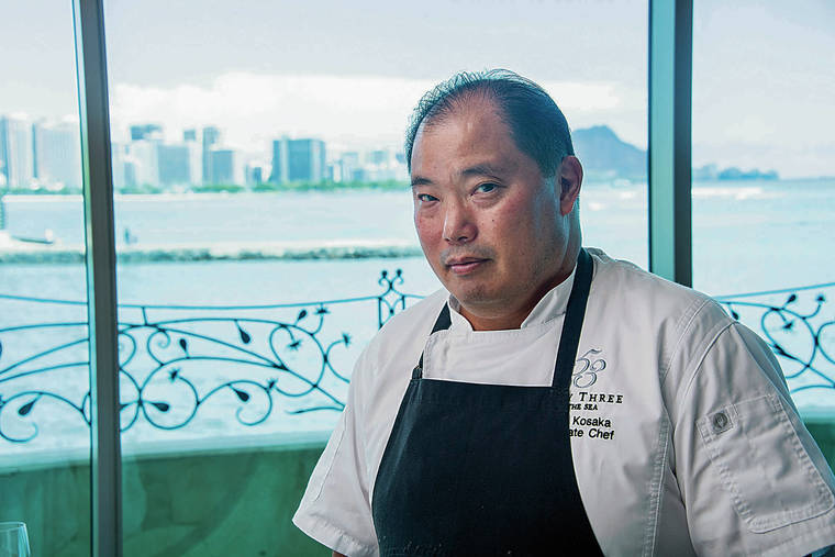 CRAIG T. KOJIMA / CKOJIMA@STARADVERTISER.COM
                                Chef Lance Kosaka at 53 by the Sea.