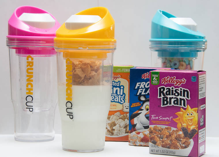 The Crunchcup A Portable Crunchy Cereal and Milk Cup To Go