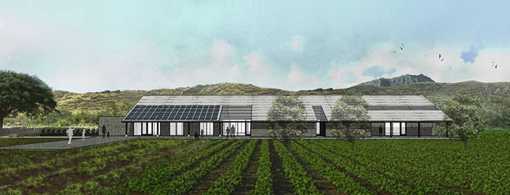 COURTESY MA‘O ORGANIC FARMS
                                Above, the proposed post-harvest processing facility.