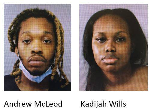 COURTESY MAUI POLICE DEPARTMENT
                                Andrew McLeod, 25, and Kadijah Wills, 26, both from New York, were both arrested and charged with COVID-19 quarantine violations.