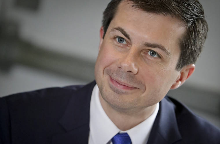 ASSOCIATED PRESS / APRIL 29, 2019
                                President-elect Joe Biden is expected to pick former South Bend, Ind., mayor Pete Buttigieg to head the transportation department. Here, then-Democratic presidential candidate Buttigieg attends a meeting at Sylvia’s Restaurant in new York.