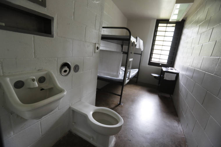 STAR-ADVERTISER / 2019
                                A cell inside Module 3 where the general population is housed at the Halawa Correctional Facility.