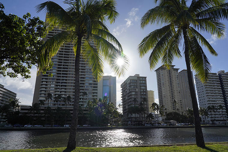 JAMMA QUINO / JAN. 23
                                A view of the Ala Wai Canal is seen on Saturday in Waikiki.