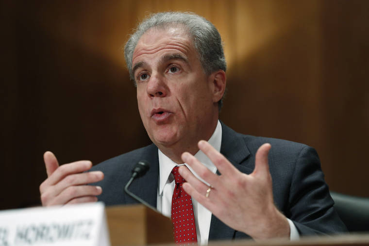 ASSOCIATED PRESS
                                Department of Justice Inspector General Michael Horowitz testified, in Dec. 2019, on Capitol Hill in Washington. Horowitz is launching an investigation to examine whether any former or current department officials “engaged in an improper attempt” to overturn the results of the 2020 presidential election.
