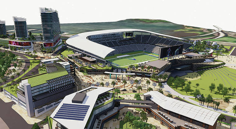 A rendering from NASED on Aloha Stadium.