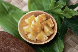 CINDY ELLEN RUSSELL / CRUSSELL@STARADVERTISER.COM
                                Manioke faikakai uses grated cassava.