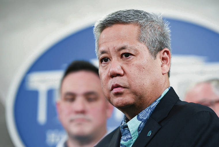 STAR-ADVERTISER / 2020
                                <strong>“We knew this day was coming. I don’t understand why this wasn’t done (months ago).”</strong>
                                <strong>Scott Saiki</strong>
                                <em>State House speaker</em>