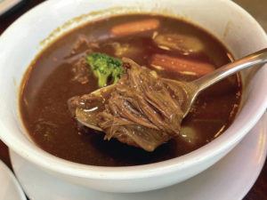 NADINE KAM / SPECIAL TO THE STAR-ADVERTISER
                                Melty beef stew from Yoshoku Bairin.