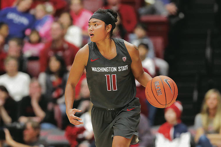 ASSOCIATED PRESS / 2020
                                Chanelle Molina, a former All-State player of the year at Konawaena, averaged 14.6 points for Washington State in the 2019-20 season and led the Cougars with 4.2 assists per game.
