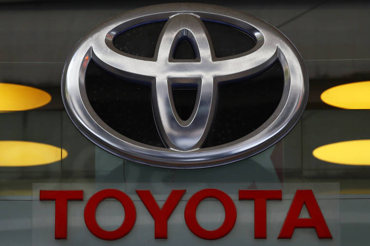 ASSOCIATED PRESS
                                The Toyota logo was displayed at their shop, in Sept. 2017, on the Champs Elysees Avenue in Paris. The U.S. government is investigating complaints of engine compartment fires in nearly 1.9 million Toyota RAV4 small SUVs.