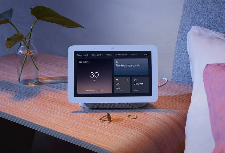 GOOGLE VIA ASSOCIATED PRESS
                                Sleep-sensing technology will be a key feature on Google’s next generation of its Nest Hub, a 7-inch display unveiled today.