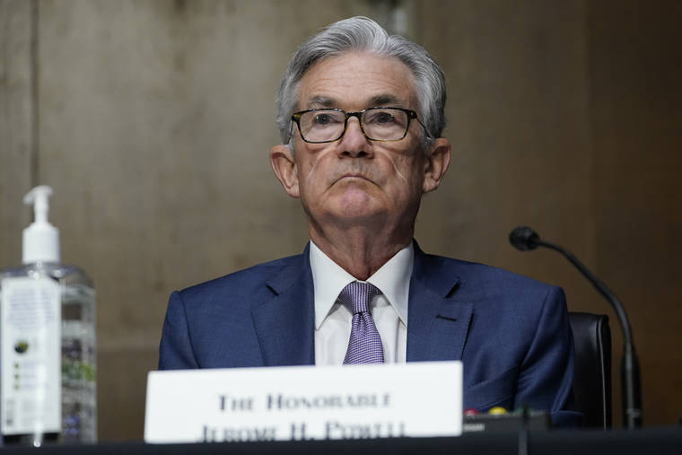 ASSOCIATED PRESS
                                Chairman of the Federal Reserve Jerome Powell appears before the Senate Banking Committee on Capitol Hill in Washington in December.