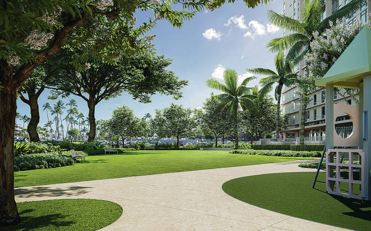 HOWARD HUGHES CORP.
                                A rendering shows a 40,000-square-foot park for residents of Ulana Ward Village.