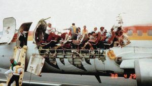 COURTESY BOB NICHOLS
                                Aloha Airlines Flight 243, above, lost the top front part of its fuselage on April 28, 1988.