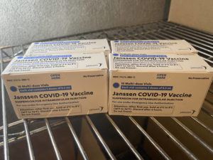 COURTESY HAWAII DEPARTMENT OF HEALTH
                                The Department of Health received 5,900 doses of the Johnson & Johnson vaccine on Oahu, with another 2,000 shots each being distributed to Hawaii island, Maui and Kauai.