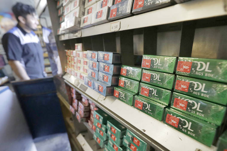 ASSOCIATED PRESS
                                Packs of menthol cigarettes and other tobacco products, seen in May 2018, at a store in San Francisco. The Food and Drug Administration, today, pledged again to try to ban menthol cigarettes.