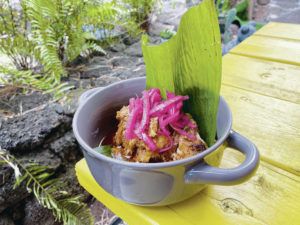 NADINE KAM / SPECIAL TO THE STAR-ADVERTISER
                                Chochinia pibil at Tlaxcalli.