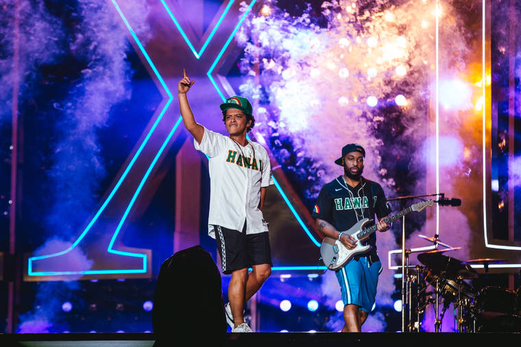 COURTESY FLORENT DECHARD / 2018
                                Bruno Mars is set to relaunch his residency in Las Vegas over the July Fourth weekend. Tickets go on sale Friday. Mars performed in concert at Aloha Stadium in November 2018.